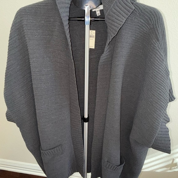 aerie Sweaters - Aerie Gray Women's Open-Front Poncho